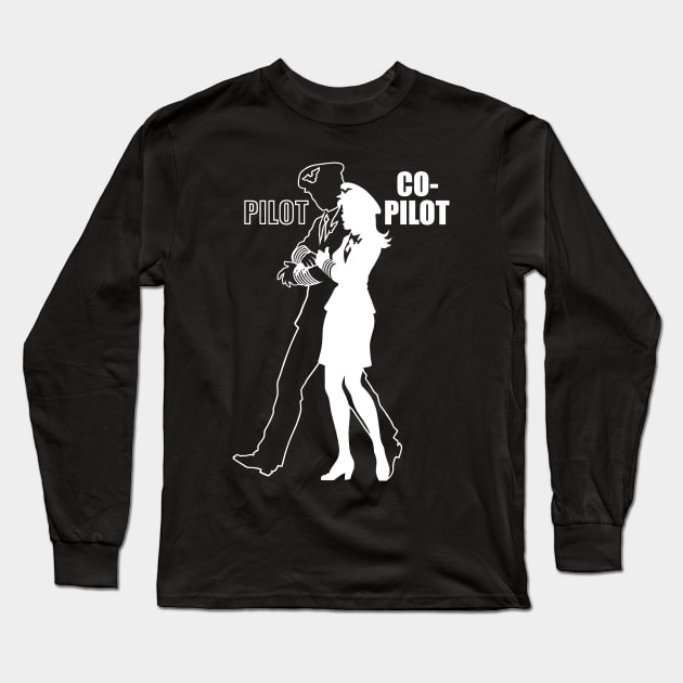 Female Co-Pilot and Pilot Long Sleeve T-Shirt by RadicalDesigns